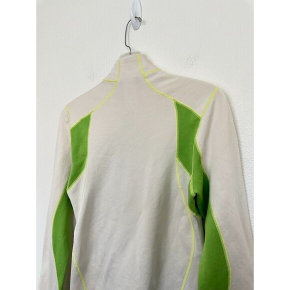 Patagonia Capilene 4 Expedition Quarterzip Thermal Green White Women's Small - Picture 9 of 9